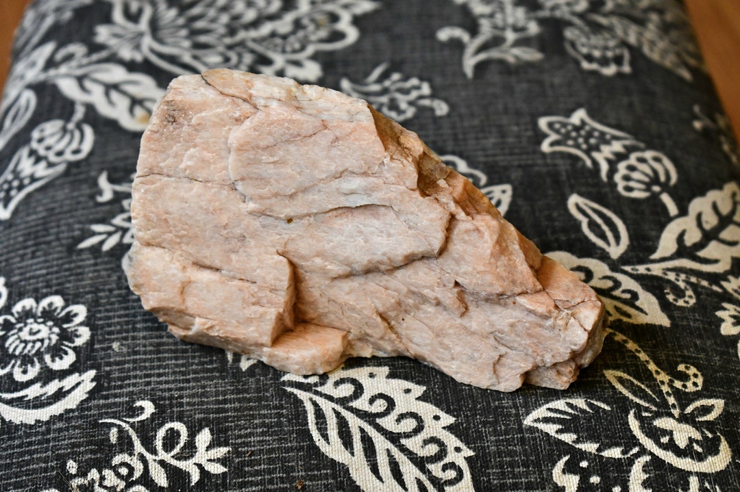 Large Raw Pink Feldspar Crystal // Raw Mineral // Collection Piece
