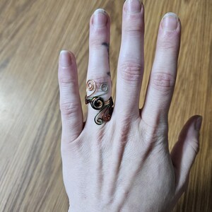 Copper wire wrapped ring // minimalist ring // handmade ring // copper wire wrap ring //  non-adjustable // Size 7