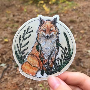 Fox in the Forest Vinyl Sticker