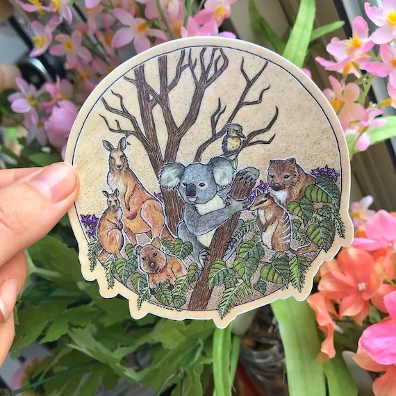 Australian Animals Vinyl Sticker