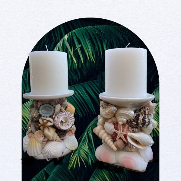 Seashell Candle Etsy