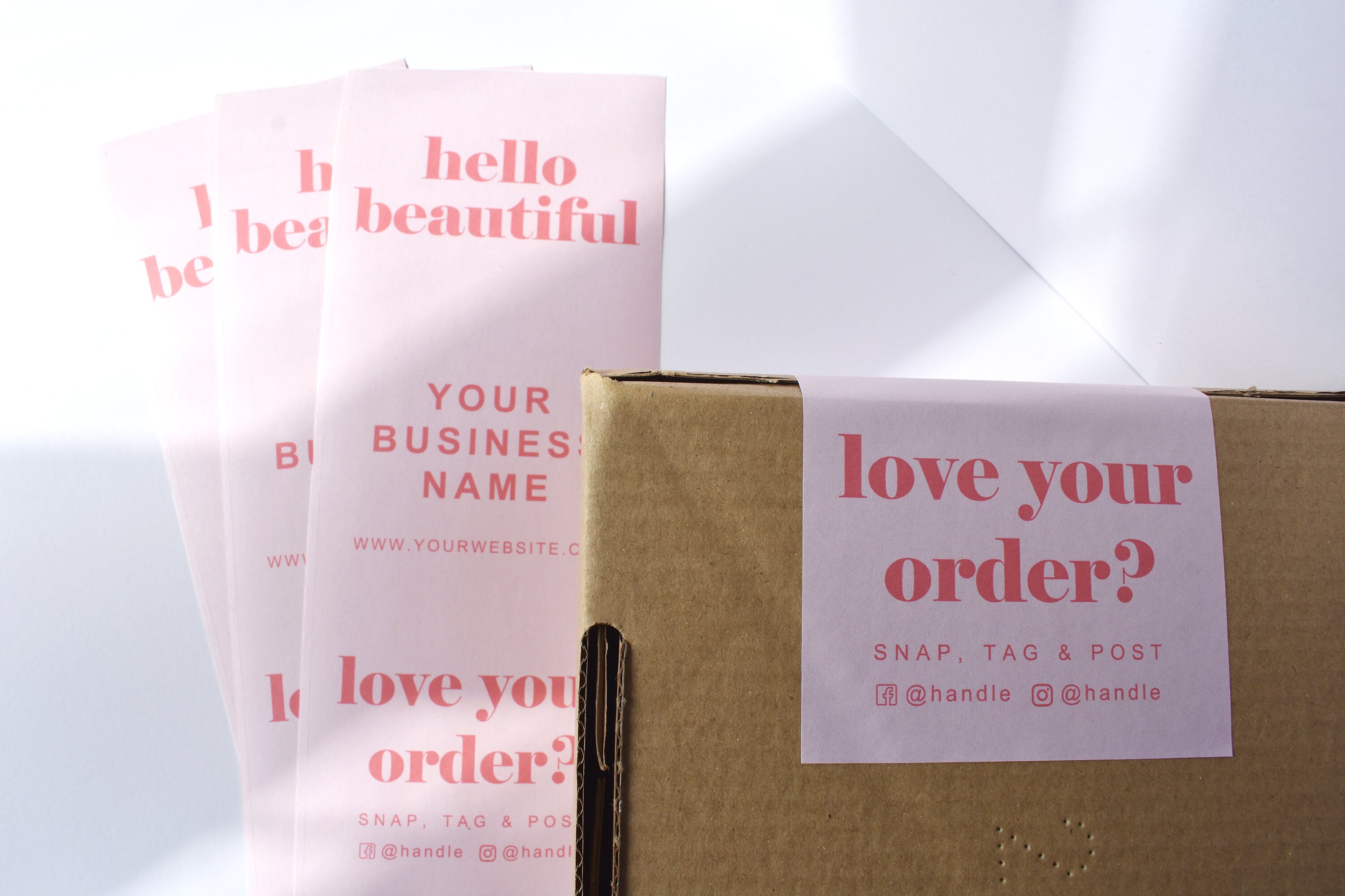 Personalised Box Seal Stickers Box Seal Labels Shipping Etsy