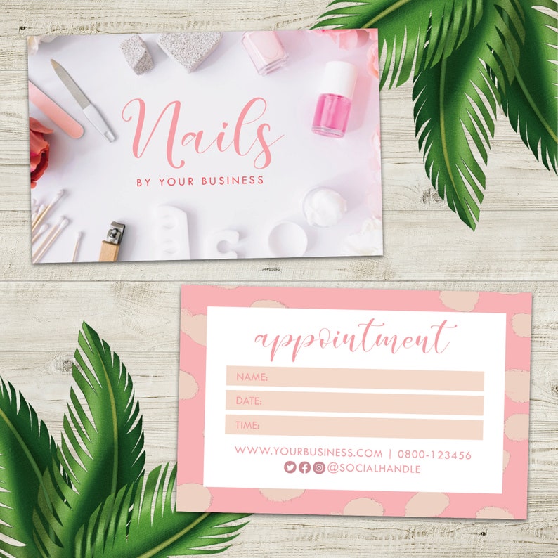 Nail Salon Online Appointment - Nail Salon Decor Digital Download