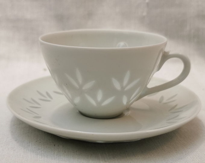 Arabia Finland, Rice, Mocca set, Vintage cup and saucer, Coffee/Tea