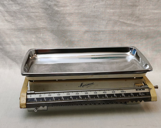 Authentic Vintage Swedish Kitchen Scale - Weigh in Grams and Kilograms - Retro Marianne Scale