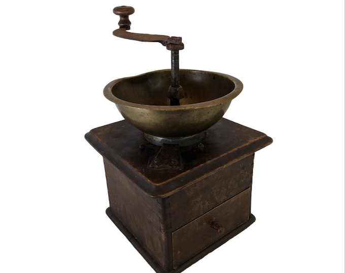 Norwegian antique coffee grinder - Handmade coffee grinder