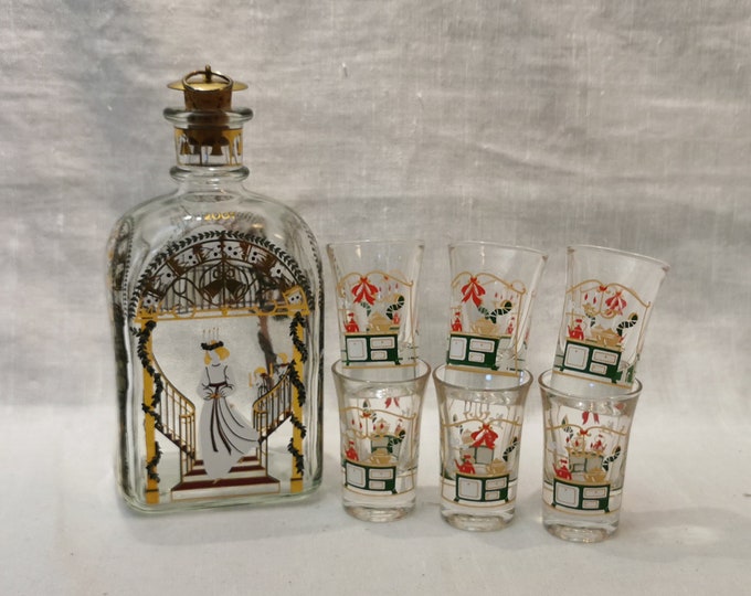 Festive Holiday Decanter and Glasses: Fun Advent Calendar Set from Holmegaard