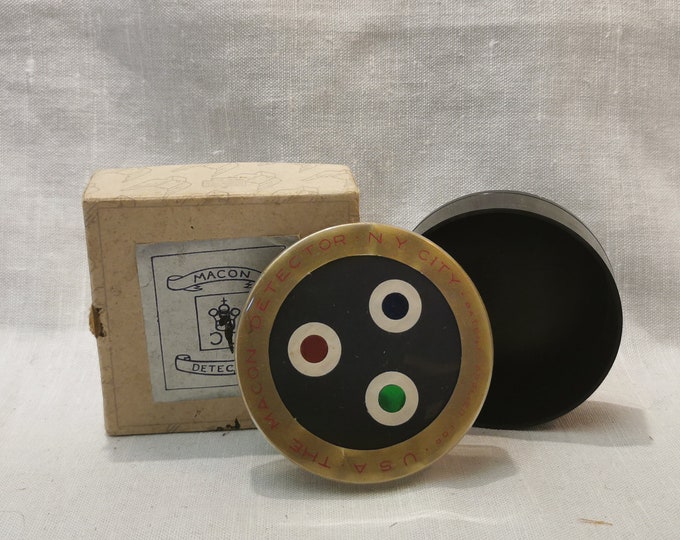 Vintage Macon Stamp Watermark Detector, 1930's patent, Look for watermark on Stamp Collections, Unique and Rare Collectors item