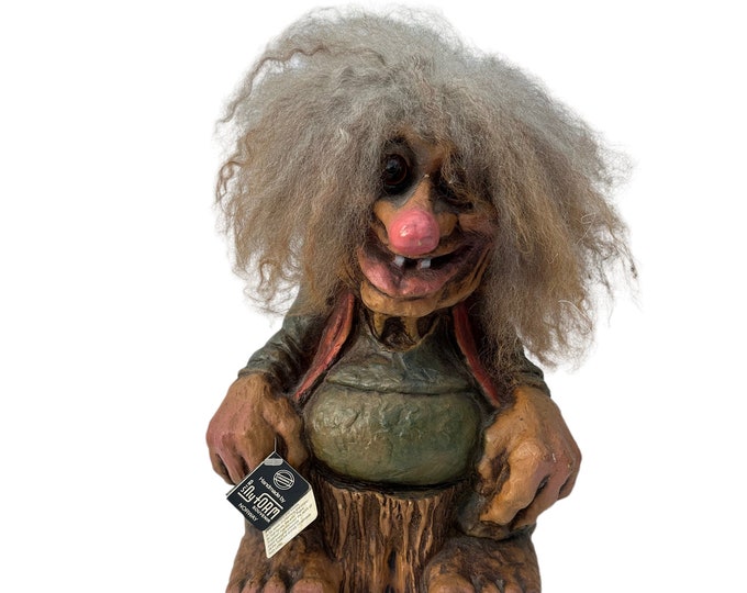 Vintage Norwegian Troll Figurin Big Trolls - Authentic NyForm Collectible - Folklore Collectible Figurine