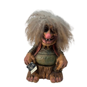 Vintage Norwegian Troll Figurin Big Trolls - Authentic NyForm Collectible - Folklore Collectible Figurine