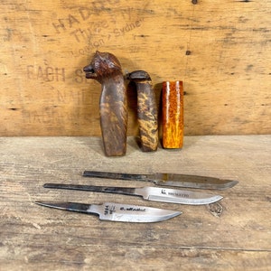 Nordic Knife Building Kit with Hand-Carved Shafts