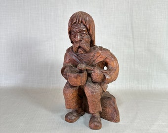 Vintage 1970's Handmade Norwegian Troll - Collectible Troll Figurine