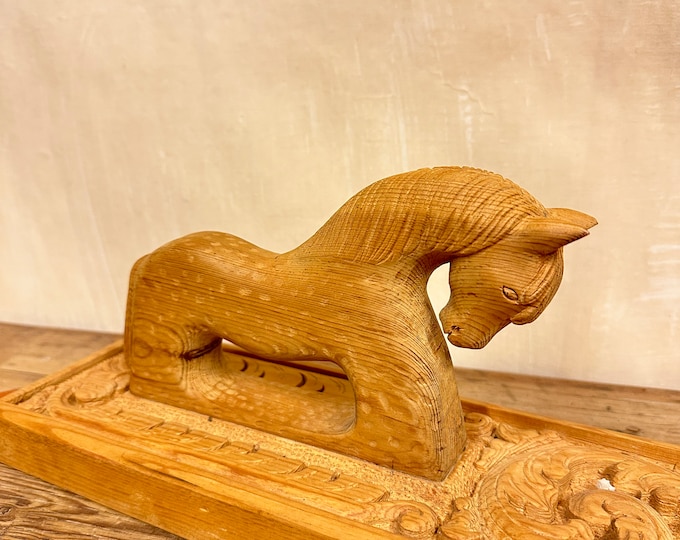 Primitive Handmade Norwegian Mangle Board - Unique Wedding Engagement Gift with Historic Significance