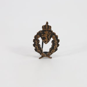 Norwegian Military Sports Badge 1940s | Bronze Emblem | Historical Military Badge | Collector&#39;s Item | Vintage Gift