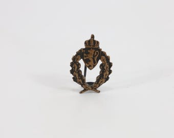 Norwegian Military Sports Badge 1940s | Bronze Emblem | Historical Military Badge | Collector's Item | Vintage Gift