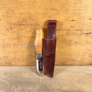 Norwegian Knife with Custom Nordic Details 1980s - Ideal Gift for Hunters and Fishermen!