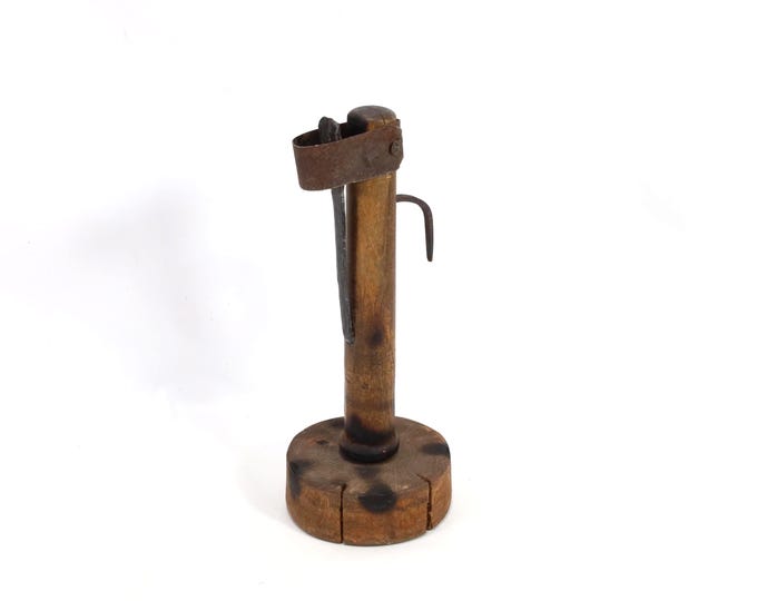 Norwegian 19th Century Rushlight Candleholder | Rustic Heritage Gift | Rustic Farmhouse Decor | Unique Gift