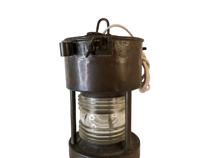 Nautical Marine Electric copper Ship Lantern - Maritime Vintage Boat Lamp Decor