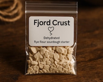 Norwegian Rye Sourdough Starter | Fjord Crust Heritage Culture | Dehydrated Rye Starter with Recipe | Traditional Nordic Baking Gift