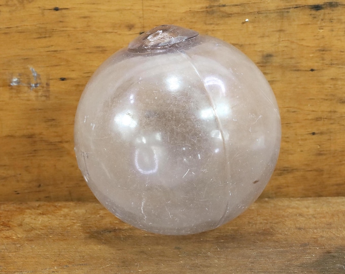 French Pink Glass Float 1920s|Nautical Collectible|Maritime Gift|Vintage Home Decor|Ocean Inspired|Glass Art