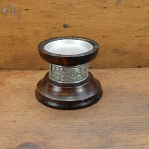Vintage Norwegian Candleholder | 1970s Pewter Decor | Mid-Century Design | Nordic Home Decor | Rustic Candle Holder