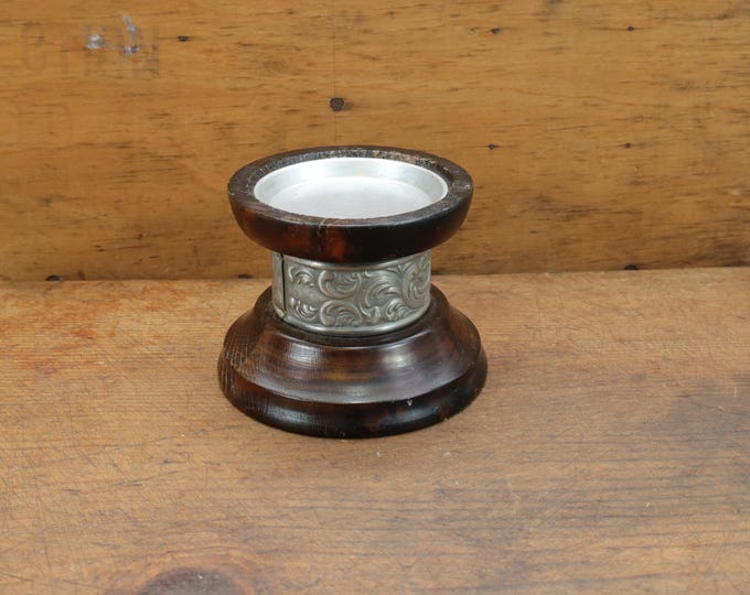 Vintage Norwegian Candleholder | 1970s Pewter Decor | Mid-Century Design | Nordic Home Decor | Rustic Candle Holder