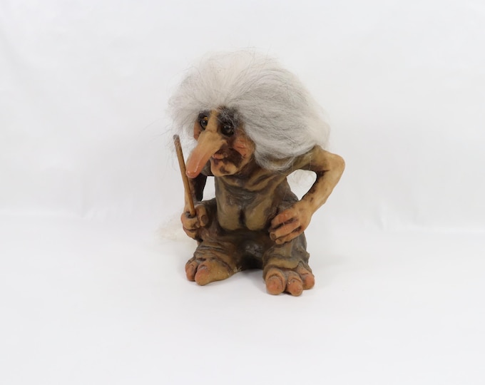 Vintage Norwegian Troll Figurine - NyForm Folklore Collectible with Exquisite Detail