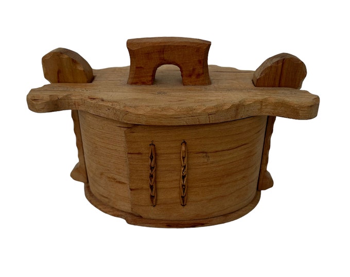 Swedishintage Swedish tine box - Rare scandinavian handcarved box