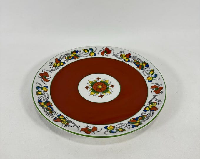 Rare Hand-Painted Norwegian Plate - Nordic Decor, Scandinavian Wall Art