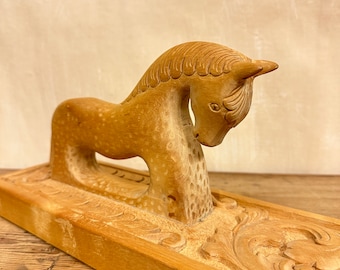 Primitive Handmade Norwegian Mangle Board - Unique Wedding Engagement Gift with Historic Significance