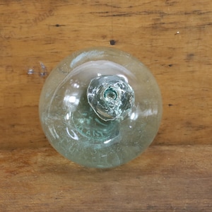 Vintage British Glass Float 1920 | Nautical Decor | Maritime Antique | Nautical Gift | Home Collection | Sea History