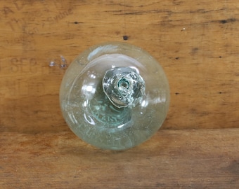 Vintage British Glass Float 1920 | Nautical Decor | Maritime Antique | Nautical Gift | Home Collection | Sea History