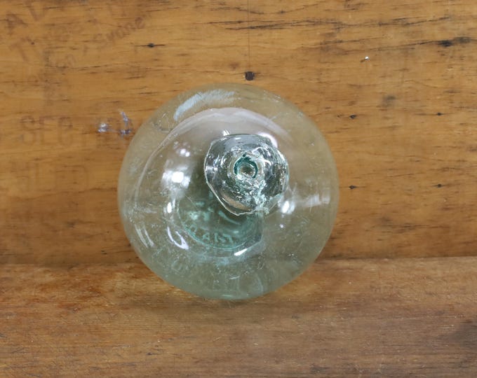 Vintage British Glass Float 1920 | Nautical Decor | Maritime Antique | Nautical Gift | Home Collection | Sea History