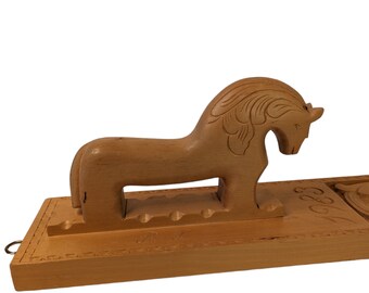 Handcarved Norwegian Mangle Board 1983|Traditional Ironing Tool|Primitive Wooden Art|Gift For Her|Home Decor