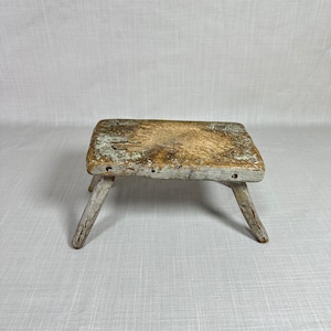 Antique 19th Century Norwegian Handmade Small Milk Chair with Beautiful Patina - Rustic Home Decor