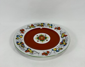 Rare Hand-Painted Norwegian Plate - Nordic Decor, Scandinavian Wall Art