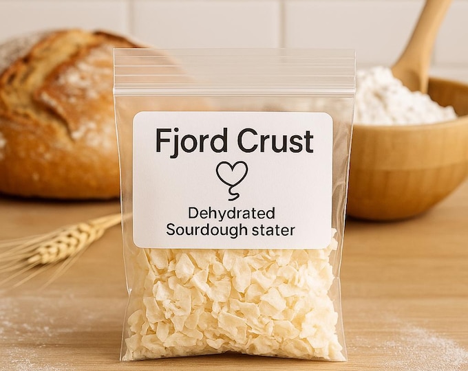Norwegian Sourdough Starter | Fjord Crust Heritage Culture | Dehydrated Wheat Starter with Recipe | Traditional Nordic Baking Gift