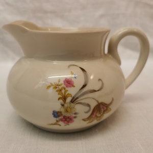 Elegant Vintage Norwegian Porsgrund Porcelain Milk Jug - 1950s Floral Decor - Scandinavian Home Decor