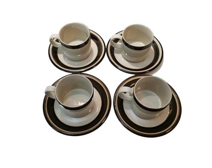 Vintage Arabia Karelia - Finnish Porcelain Dinnerware set Breakfast Trio