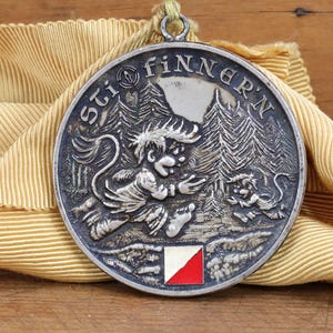 Norwegian Orienteering Medal 1970s | Troll Motif Medal | Nordic Heritage Collectible | Nordic History