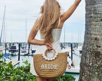 Destination wedding honeymoon gift beach bag fun Let The Fun Begin Tote 