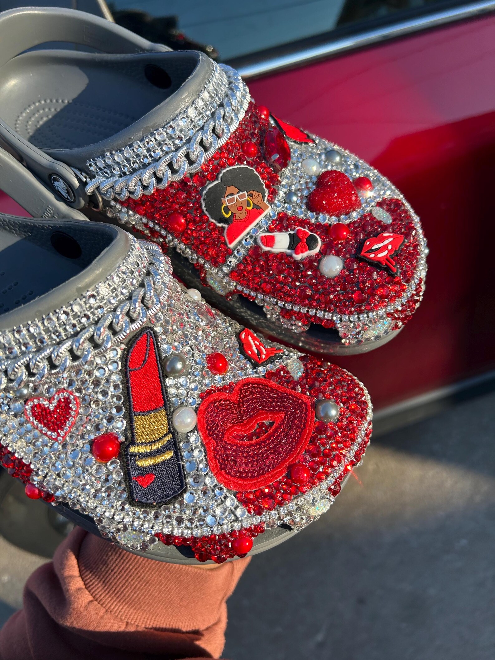 Bling Crocs Fully Loaded Bottom (customized), Shoes, Slippers - Etsy