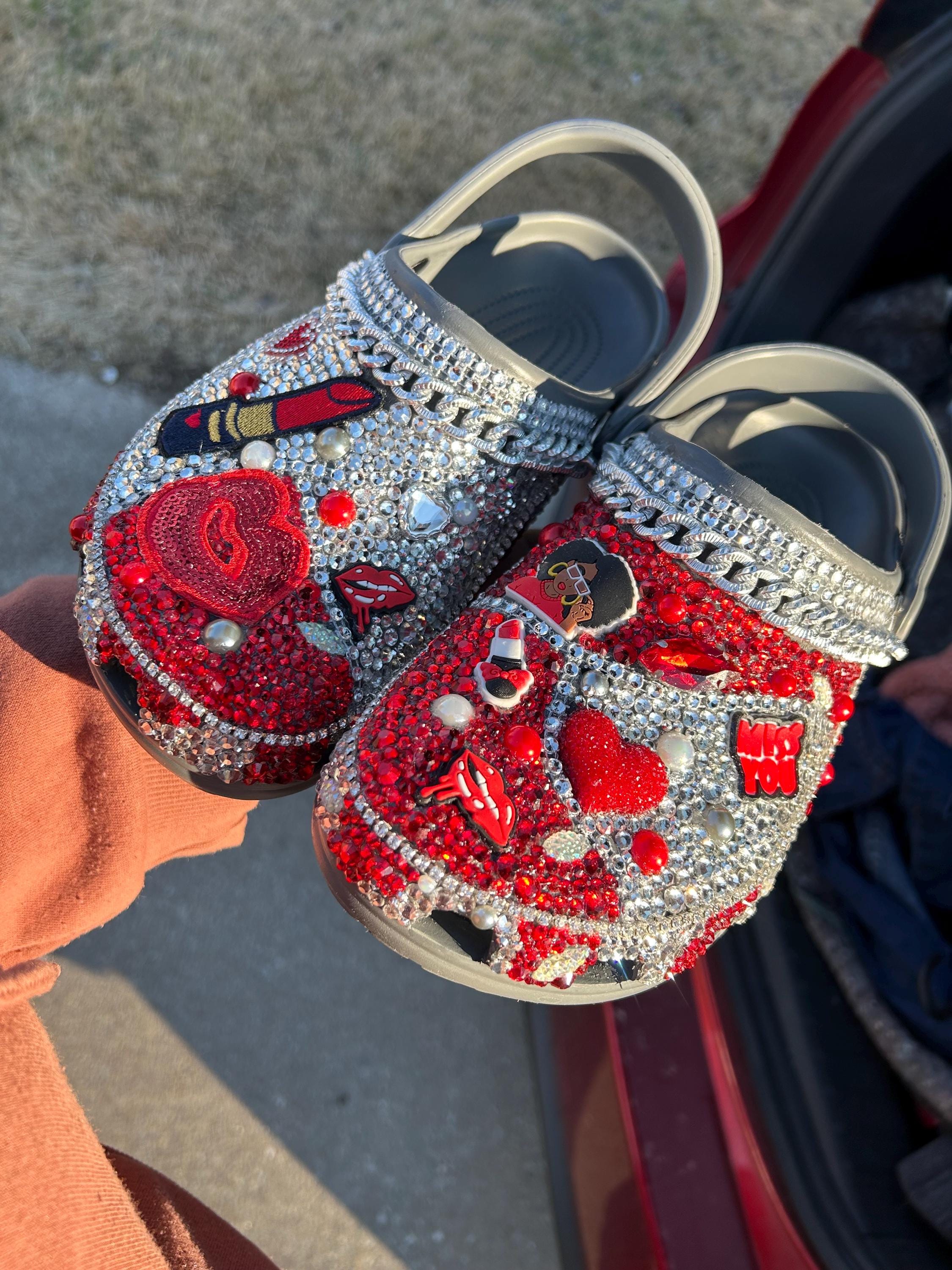 Bling Crocs Fully Loaded Bottom (customized), Shoes, Slippers - Etsy