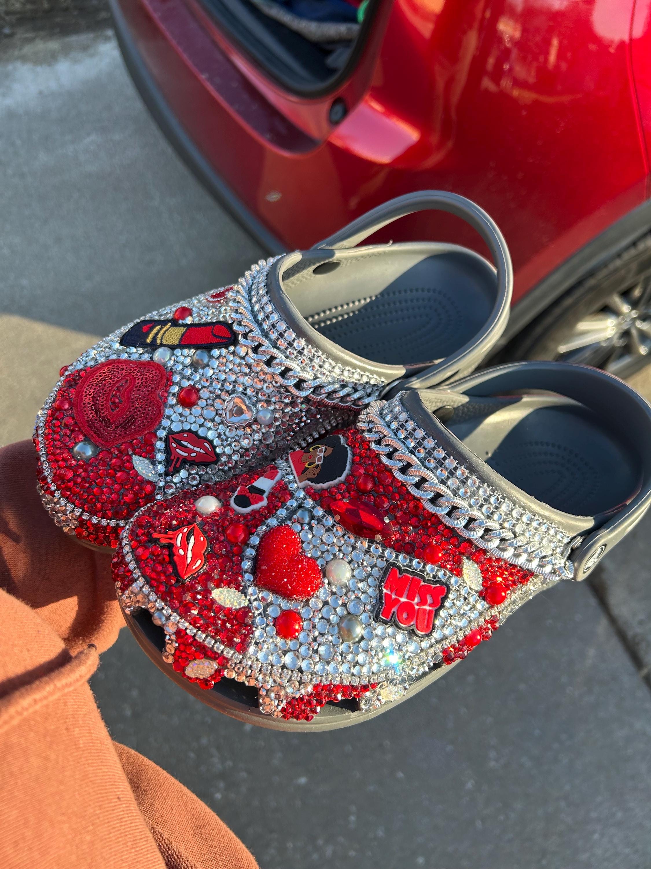 Bling Crocs Fully Loaded Bottom (customized), Shoes, Slippers - Etsy