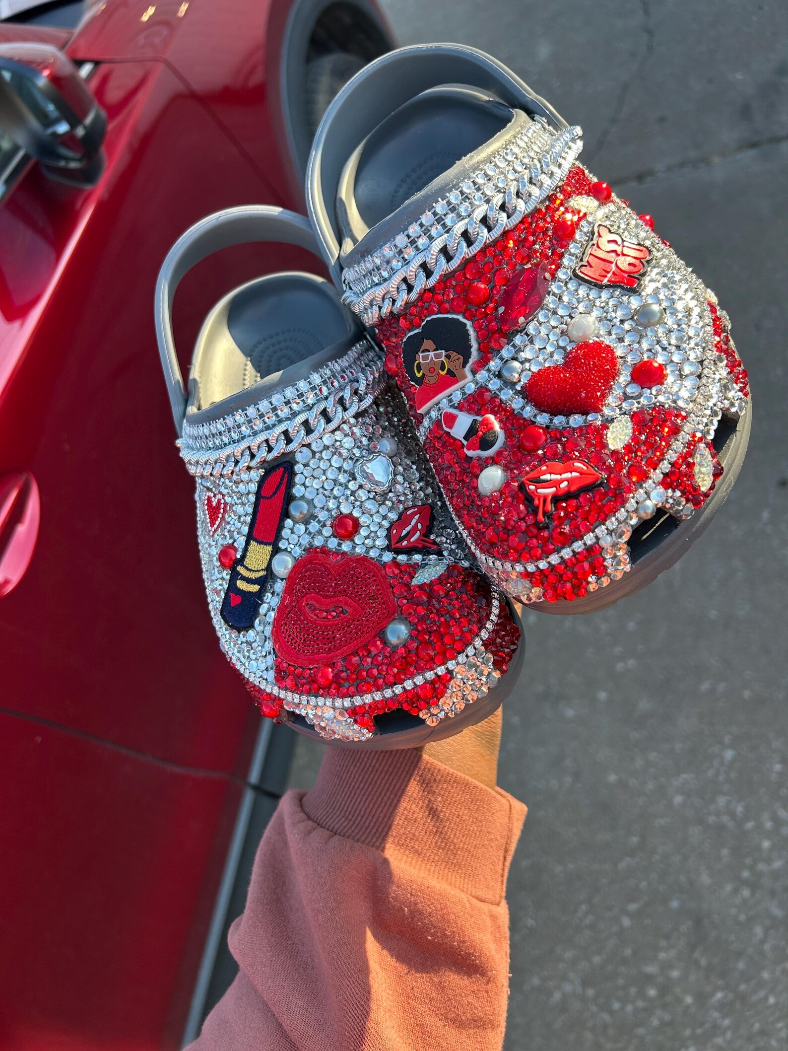 Bling Crocs Fully Loaded Bottom (customized), Shoes, Slippers - Etsy