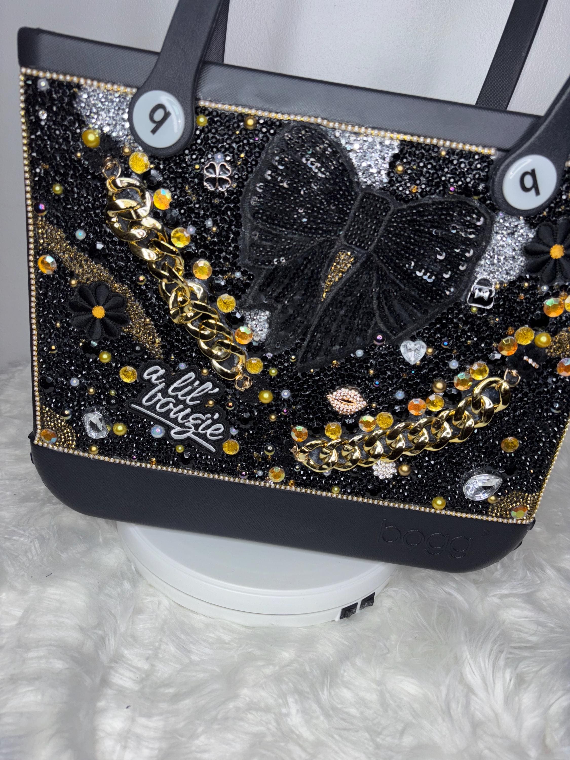 Bling BOGG BAG Medium size, custom design, rhinestones