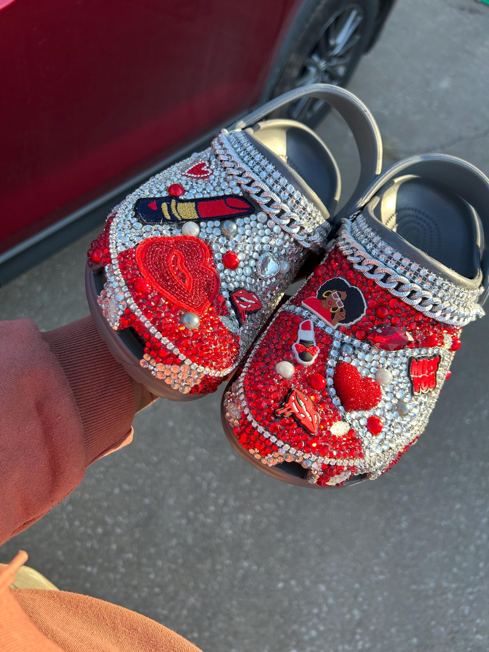Bling Crocs Fully Loaded Bottom (customized), Shoes, Slippers - Etsy