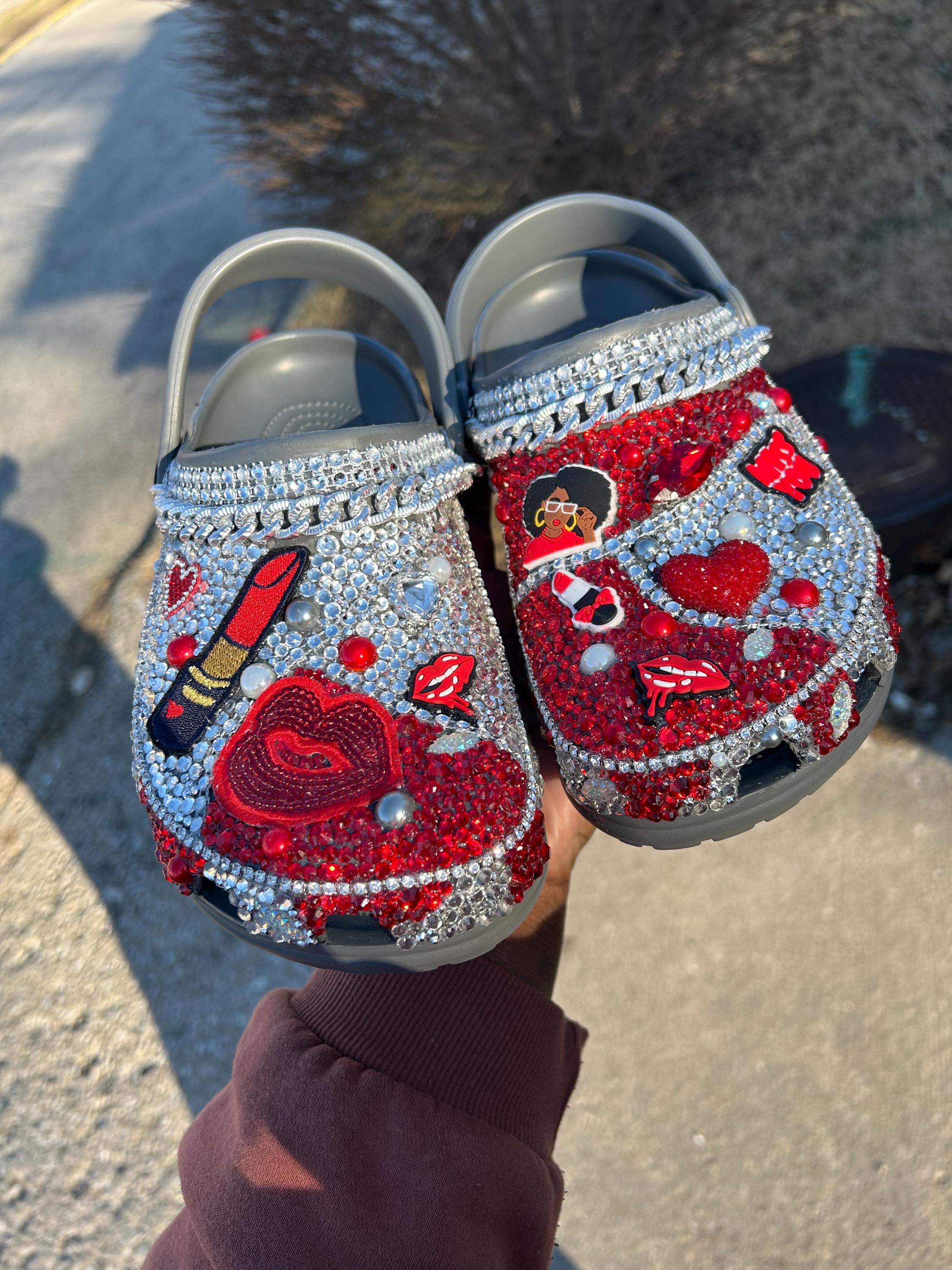 Bling Crocs Fully Loaded Bottom (customized), Shoes, Slippers - Etsy