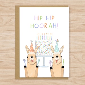Llama Birthday Card, Llama Birthday Card for Friends, Alpaca Birthday Card Funny, Birthday Card For Her, Cute Birthday Card, Birthday Card
