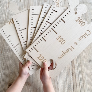 Personalized Wooden Growth Chart: Engraved Baby Height Ruler